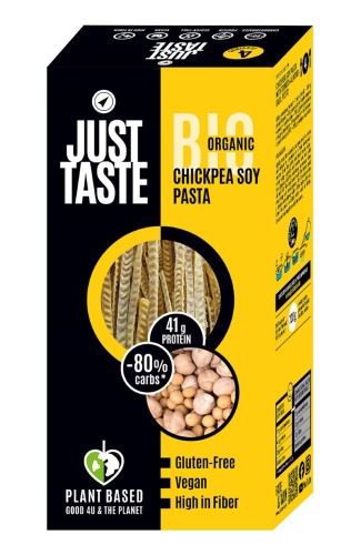 MAKARON PROTEINOWY (Z SOI I CIECIERZYCY) SPAGHETTI BEZGLUTENOWY BIO 250 g - JUST TASTE-1 34139 