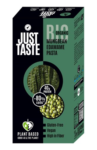 MAKARON PROTEINOWY (SOI EDAMAME I FASOLI MUNG) SPAGHETTI BEZGLUTENOWY BIO 250 g - JUST TASTE-1 34140 