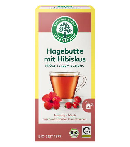 HERBATKA DZIKA RÓŻA Z HIBISKUSEM BIO (20 x 2,5 g) 50 g - LEBENSBAUM-1 34142 