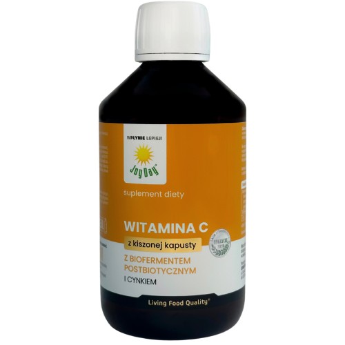 WITAMINA C Z BIOFERMENTEM POSTBIOTYCZNYM I CYNKIEM W PŁYNIE BEZGLUTENOWA 300 ml - JOY DAY-1 34149 