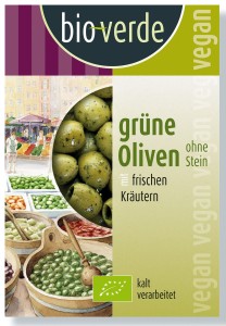 OLIWKI ZIELONE BEZ PESTEK Z ZIOŁAMI BIO 150 g - BIO-VERDE
