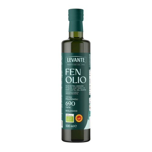 OLIWA Z OLIWEK EXTRA VIRGIN WYSOKOPOLIFENOLOWA FENOLIO PDO TERRA DI BARI CASTEL DEL MONTE BIO 500 ml - LEVANTE-1 34223 