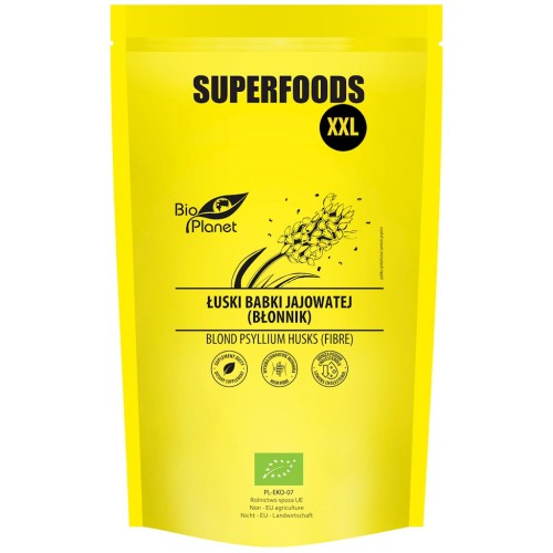 ŁUSKI BABKI JAJOWATEJ (BŁONNIK) BIO 400 g - BIO PLANET SUPERFOODS-1 34242 