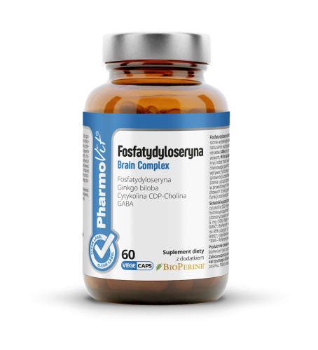 FOSFATYDYLOSERYNA BRAIN COMPLEX BEZGLUTENOWA 60 KAPSUŁEK - PHARMOVIT (CLEAN LABEL)-1 34245 