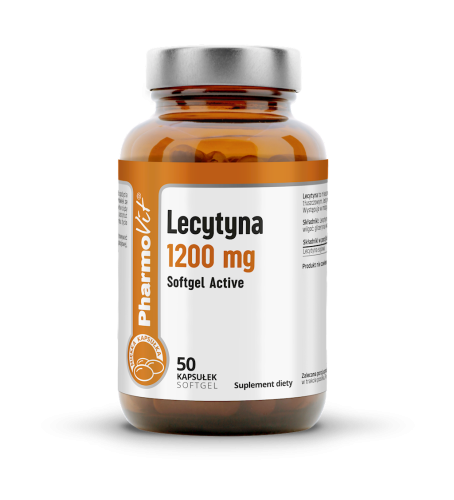 LECYTYNA (1200 mg) BEZGLUTENOWA 50 KAPSUŁEK - PHARMOVIT-1 34246 