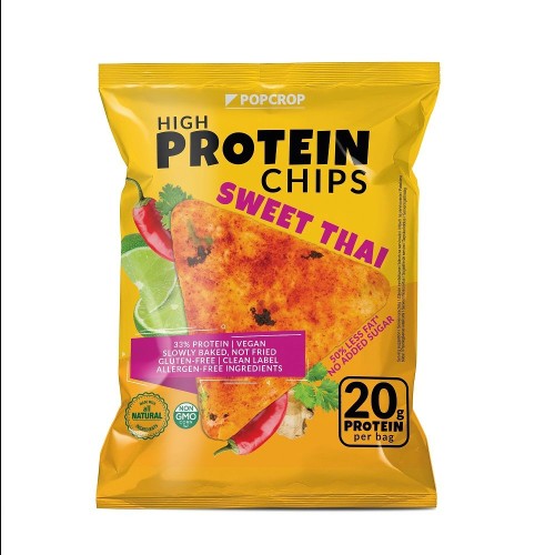 CHRUPKI PIRAMIDKI PROTEINOWE O SMAKU SWEET THAI BEZGLUTENOWE 60 g - POPCROP-1 34262 