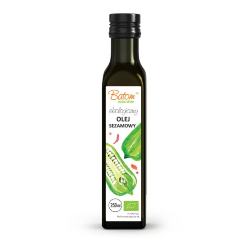OLEJ SEZAMOWY TŁOCZONY NA ZIMNO BIO 250 ml - BATOM-1 34276 