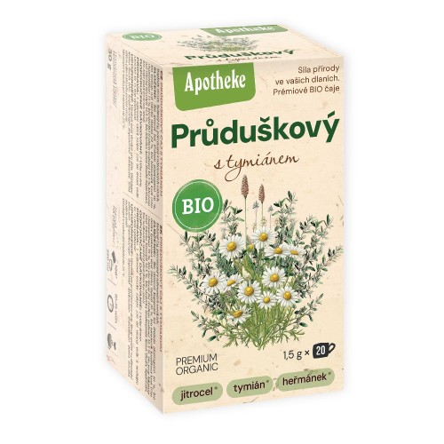 HERBATKA NA OSKRZELA Z TYMIANKIEM BIO (20 x 1,5 g) 30 g - APOTHEKE-1 34304 