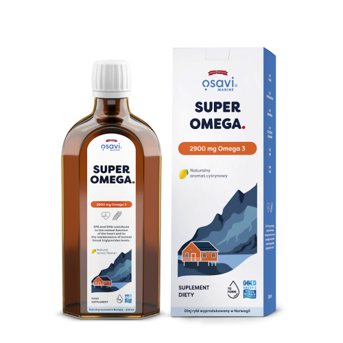 SUPER OMEGA-3 (2900 mg) O SMAKU CYTRYNOWYM 500 ml - OSAVI-1 34310 
