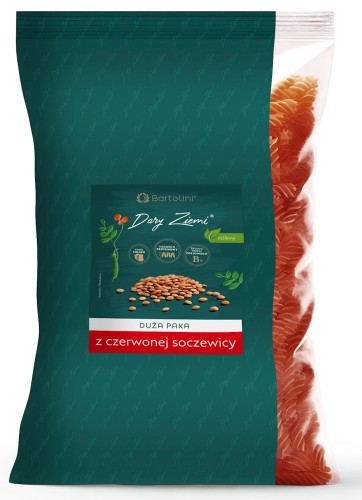 MAKARON PROTEINOWY (Z SOCZEWICY CZERWONEJ) ŚWIDERKI 1 kg - BARTOLINI-1 34331 
