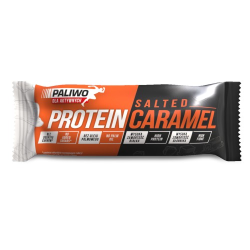 BATON PROTEINOWY SŁONY KARMEL 50 g - PALIWO DLA AKTYWNYCH-1 34356 