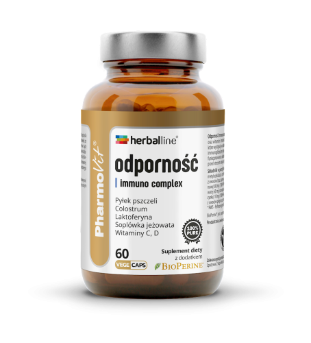 KAPSUŁKI NA ODPORNOŚĆ (IMMUNO COMPLEX) BEZGLUTENOWE 60 szt. - PHARMOVIT (HERBALLINE)-1 34369 