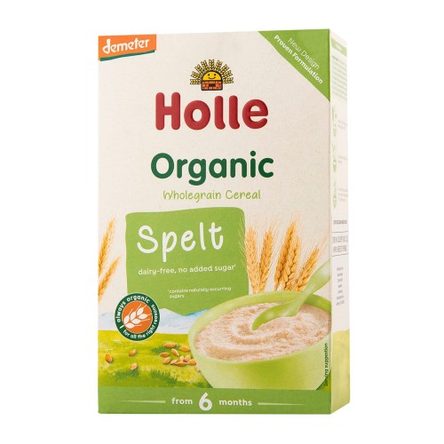 KASZKA ORKISZOWA PEŁNOZIARNISTA BEZ DODATKU CUKRÓW OD 6 MIESIĄCA DEMETER BIO 250 g - HOLLE-1 34383 