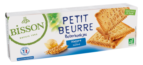 HERBATNIKI MAŚLANE PETIT BEURRE BIO 150 g - BISSON-1 34390 