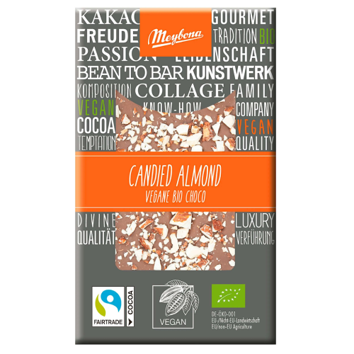TABLICZKA KAKAOWA MIGDAŁY - SÓL FAIR TRADE BIO 30 g - MEYBONA-1 34436 