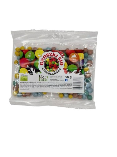 GROSZKI W CZEKOLADZIE BEZGLUTENOWE BIO 90 g - EKOFLORKA-1 34465 