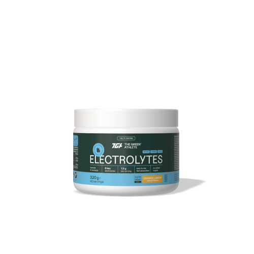 ELEKTROLITY O SMAKU POMARAŃCZY I CYTRYNY BEZGLUTENOWE 320 g - THE GREEN ATHLETE-1 34482 