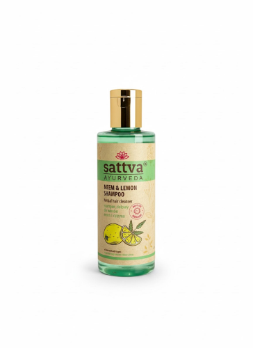 SZAMPON ZIOŁOWY DO WŁOSÓW NEEM I CYTRYNA 210 ml - SATTVA (AYURVEDA)-1 34506 