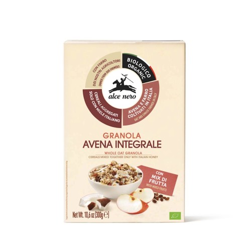 GRANOLA Z MIODEM I OWOCAMI BIO 300 g - ALCE NERO-1 34514 