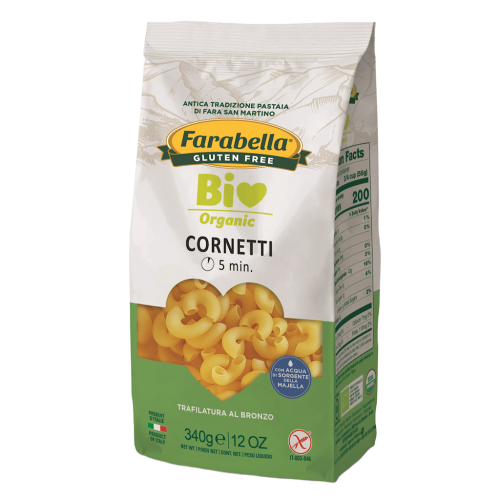MAKARON (KUKURYDZIANO - RYŻOWY) KOLANKA BEZGLUTENOWY BIO 340 g - FARABELLA-1 34527 