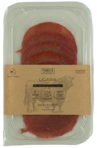 LIGAWA WOŁOWA DOJRZEWAJĄCA PLASTRY BEZGLUTENOWA 65 g - PAWĘTA