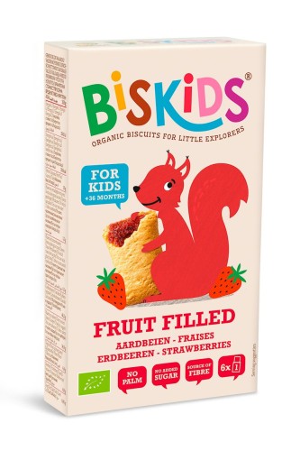CIASTECZKA Z NADZIENIEM TRUSKAWKOWYM MARGARETKI BIO 100 g - BISKIDS-1 34533 