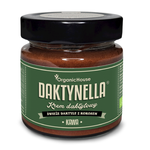 KREM KOKOS - DAKTYLE MEDJOOL - KAWA BEZGLUTENOWY BIO 190 g - ORGANICHOUSE (DAKTYNELLA)-1 34539 