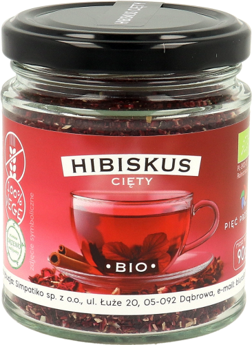 HIBISKUS BEZGLUTENOWY BIO 90 g - PIĘĆ PRZEMIAN-1 34563 
