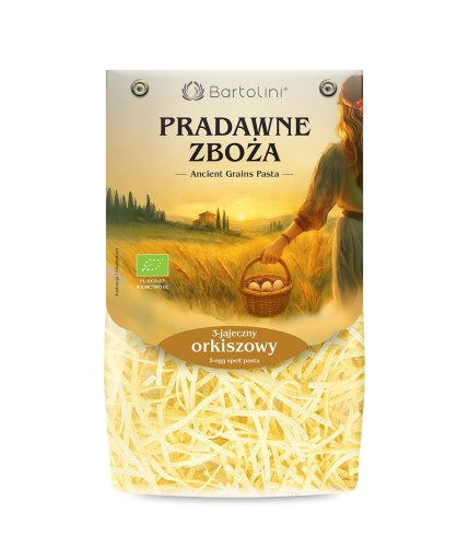 MAKARON (3 JAJECZNY ORKISZOWY) KRAJANKA BIO 250 g - BARTOLINI (PRADAWNE ZBOŻA)-1 34566 