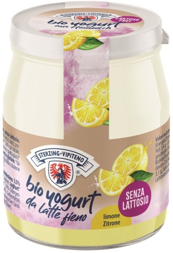 JOGURT CYTRYNOWY Z MLEKA SIENNEGO BEZ LAKTOZY BEZGLUTENOWY BIO 150 g (SŁOIK) - STERZING-VIPITENO-1 34574 