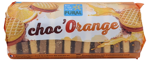 CIASTKA MARKIZY MINI Z KREMEM KAKAO - POMARAŃCZA BIO 85 g - PURAL-1 34589 