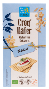 PIECZYWO CHRUPKIE BŁONNIKOWE OWSIANE BEZGLUTENOWE BIO 160 g - PURAL