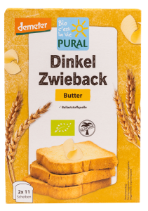 SUCHARKI ORKISZOWE MAŚLANE BIO 200 g - PURAL