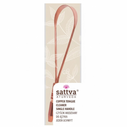 CZYŚCIK MIEDZIANY DO JĘZYKA POJEDYNCZY - SATTVA (AYURVEDA)-1 34597 