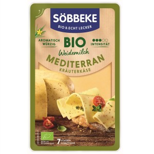 SER ŻÓŁTY DOJRZEWAJĄCY ŚRÓDZIEMNOMORSKI Z ZOŁAMI BIO 125 g - SOBBEKE