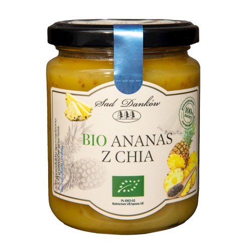ANANAS Z CHIA BEZ DODATKU CUKRÓW BIO 250 g - SAD DANKÓW-1 34625 