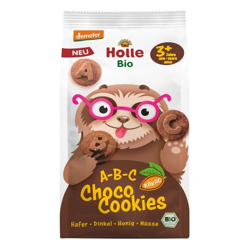 CIASTECZKA KAKAOWO - ORZECHOWE LITERKI ABC OD 3 ROKU DEMETER BIO 125 g - HOLLE-1 34639 