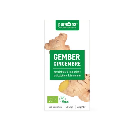 IMBIR BIO (250 mg) 60 KAPSUŁEK - PURASANA-1 34657 