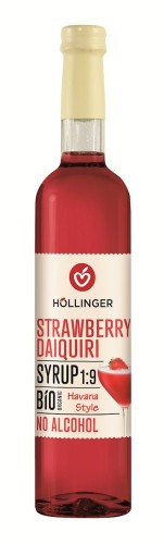 SYROP DO DRINKÓW I KOKTAJLI STRAWBERRY DAIQUIRI BIO 500 ml - HOLLINGER-1 34666 