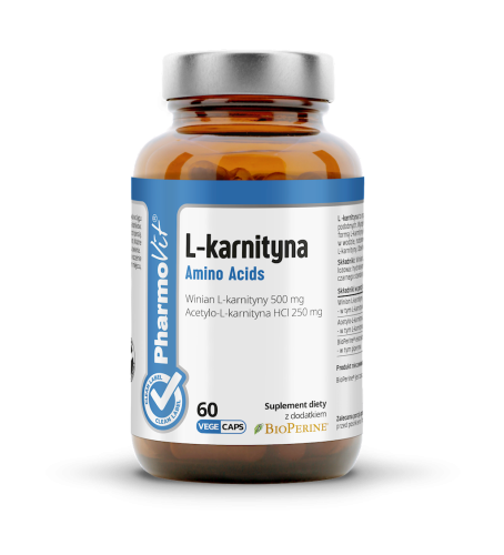 L-KARNITYNA BEZGLUTENOWA 60 KAPSUŁEK - PHARMOVIT (CLEAN LABEL)-1 34670 