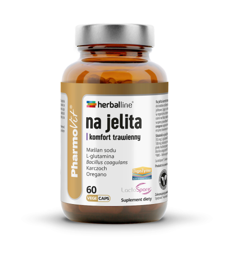 KAPSUŁKI NA JELITA I KOMFORT TRAWIENNY BEZGLUTENOWE 60 szt. - PHARMOVIT (HERBALLINE)-1 34671 