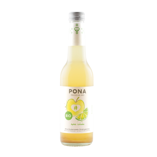 NAPÓJ JABŁKO - LIMONKA BEZ DODATKU CUKRÓW BIO 330 ml - PONA-1 34690 