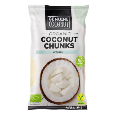KOKOS KAWAŁKI ŚWIEŻE BEZGLUTENOWE BIO 30 g - GENUINE COCONUT-1 34711 