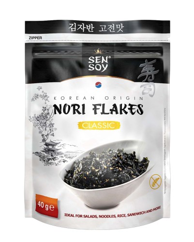 PŁATKI NORI KLASYCZNE BEZGLUTENOWE 40 g - SEN SOY-1 34715 