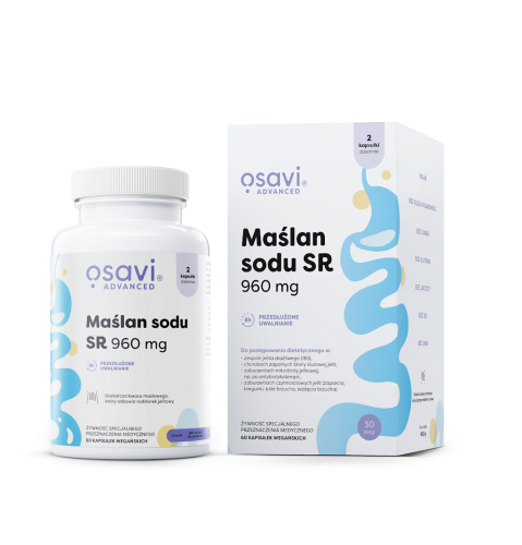 MAŚLAN SODU (960 mg) BEZGLUTENOWY 60 KAPSUŁEK - OSAVI-1 34777 