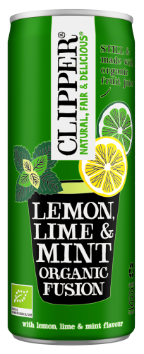 NAPÓJ OWOCOWY O SMAKU CYTRYNA - LIMONKA - MIĘTA BIO 250 ml - CLIPPER-1 34782 