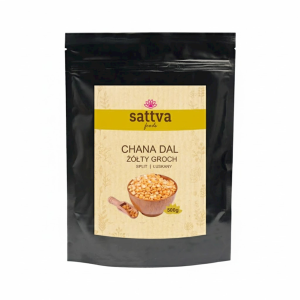 GROCH ŻÓŁTY ŁUSKANY CHANA DAL 500 g - SATTVA (FOODS)