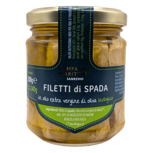 MIECZNIK FILETY W BIO OLIWIE Z OLIWEK EXTRA VIRGIN 200 g (140 g) (SŁOIK) - COMPAGNIA MEDITERRANEA-1 34820 