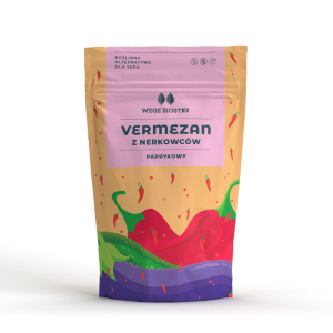 WEGAŃSKA ALTERNATYWA SERA TWARDEGO TARTEGO Z ORZECHÓW NERKOWCA Z PAPRYKĄ WĘDZONĄ BEZGLUTENOWA 90 g - WEGE SIOSTRY