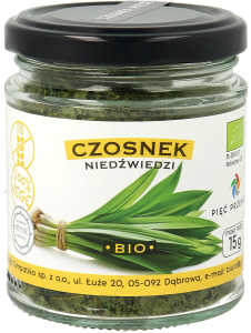 CZOSNEK NIEDŹWIEDZI BEZGLUTENOWY BIO 15 g - PIĘĆ PRZEMIAN